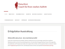 Tablet Screenshot of petra-kirst.de